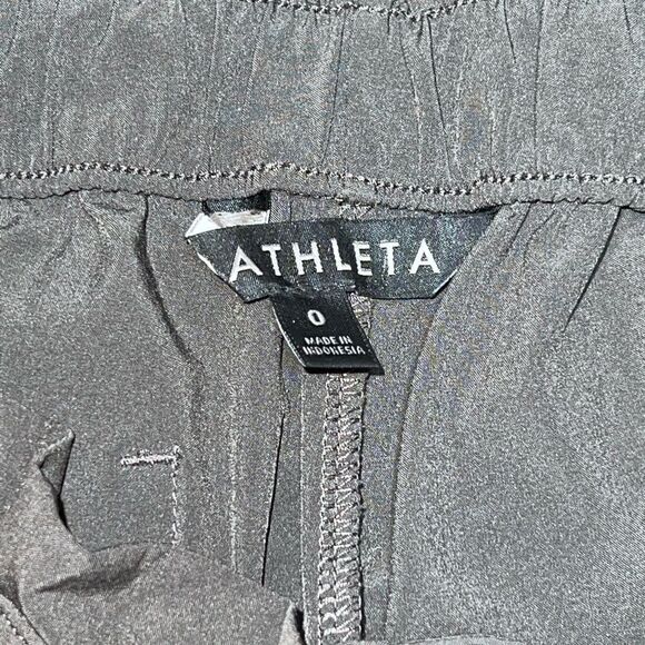 NWOT ATHLETA Skyline Paperbag Waisted Anke Pants Arbor Olive Sz Womens 0 Host - Picture 6 of 7